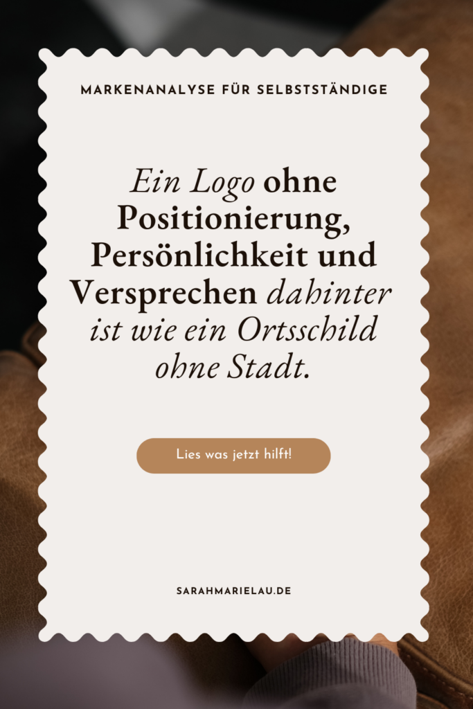 Moodboard mit Farben und Schriften, Text: Warum ein neues Logo dein Markenproblem nicht löst